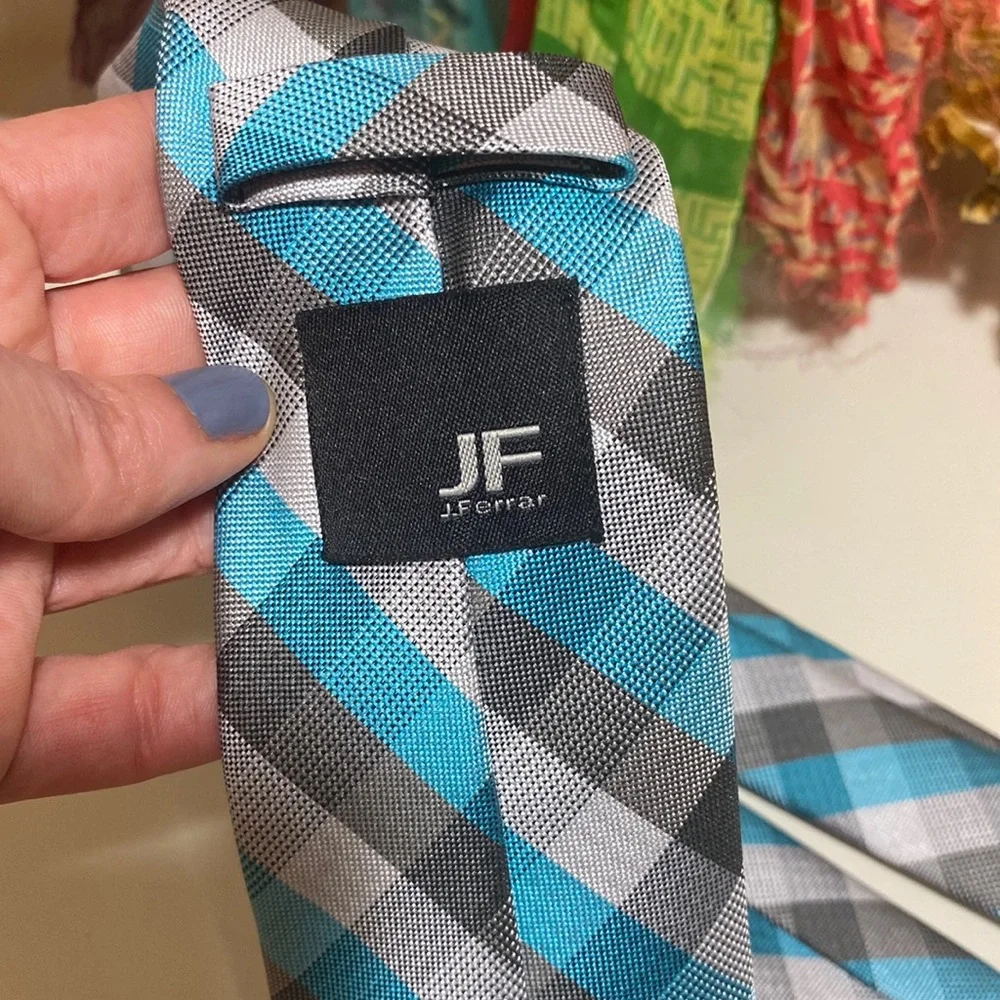 J. Ferrar Checkered Tie